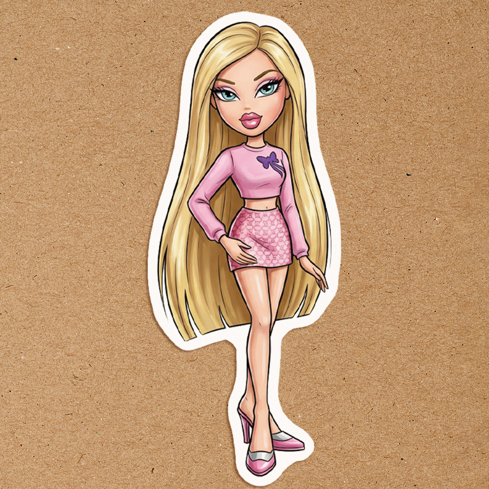Mean Girls x Bratz Waterproof Sticker Set Sugary Bliss
