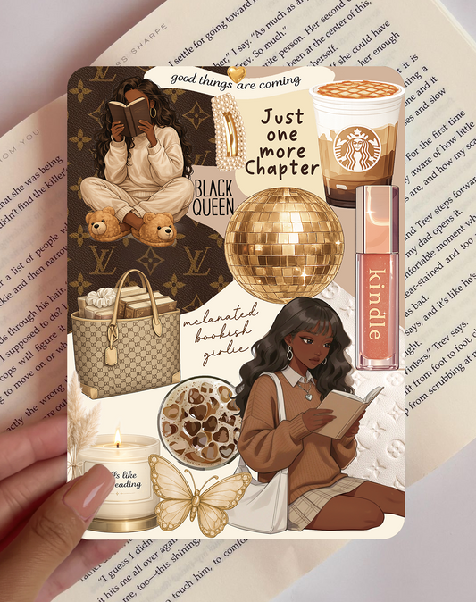 Melanated Bookworm Kindle Insert Sugary Bliss