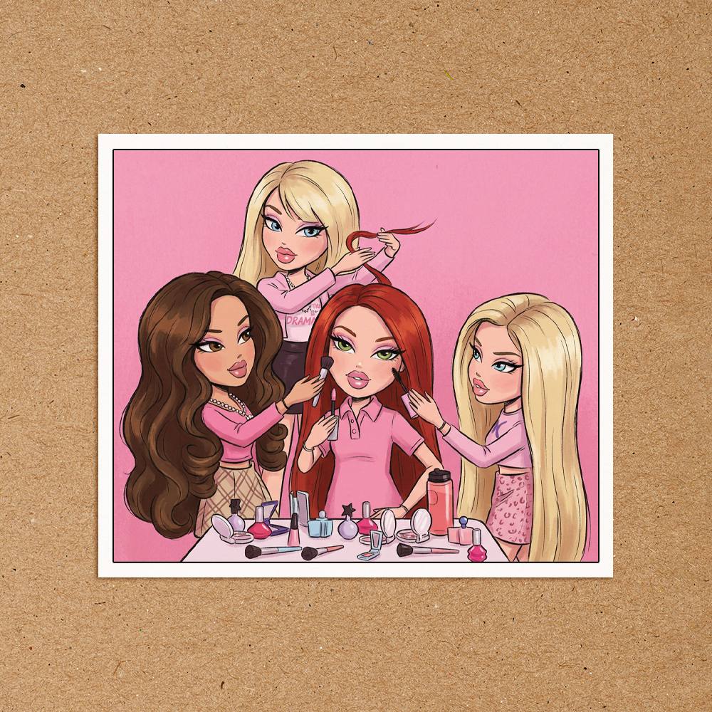 Mean Girls x Bratz Waterproof Sticker Set Sugary Bliss
