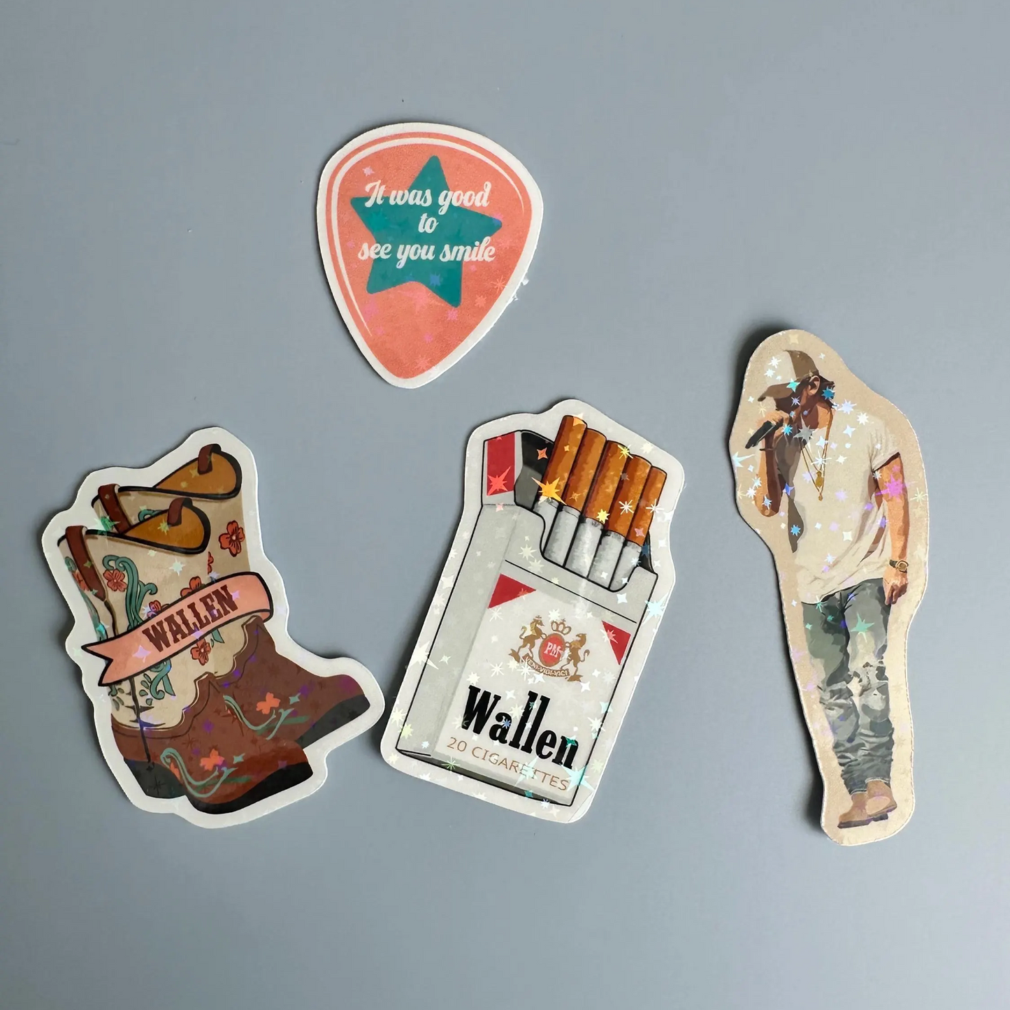 Morgan Wallen Tour Sticker Pack: Country Music Fan Decals Sugary Bliss