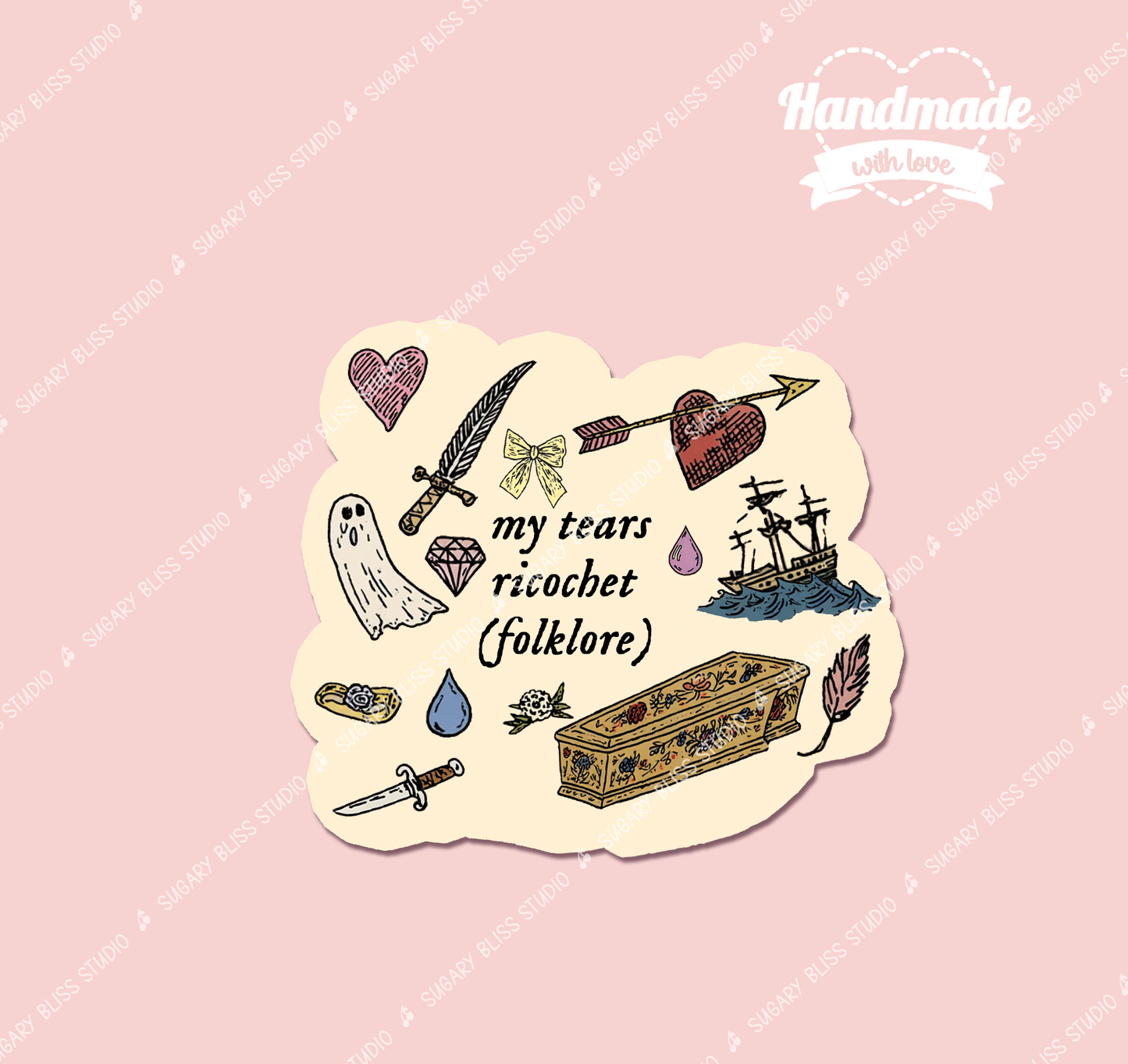 Taylor Swift My Tears Ricochet Sticker Sugary Bliss