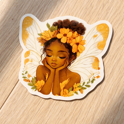 Soft Fairy Dreamer Sticker | Cozy Botanical Aesthetic Sugary Bliss