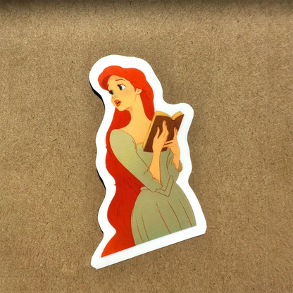 Vintage Ariel Aesthetic Reading Feminine Kindle Sticker Sugary Bliss
