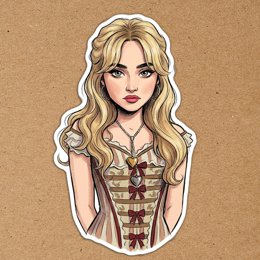 Sabrina Carpenter Because I liked a Boy Bodice Waterproof Sticker