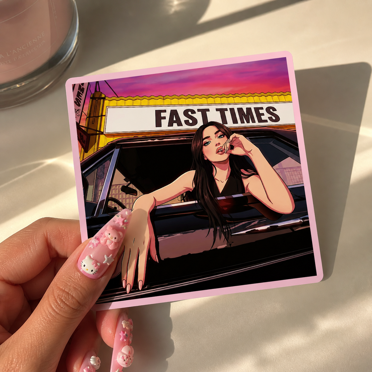 Sabrina Carpenter Fast Times Anime Waterproof Sticker