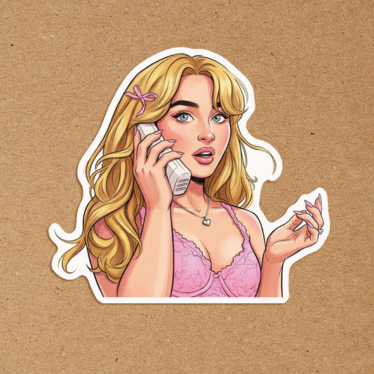 Phone Call Away Waterproof Sticker | Fan Art
