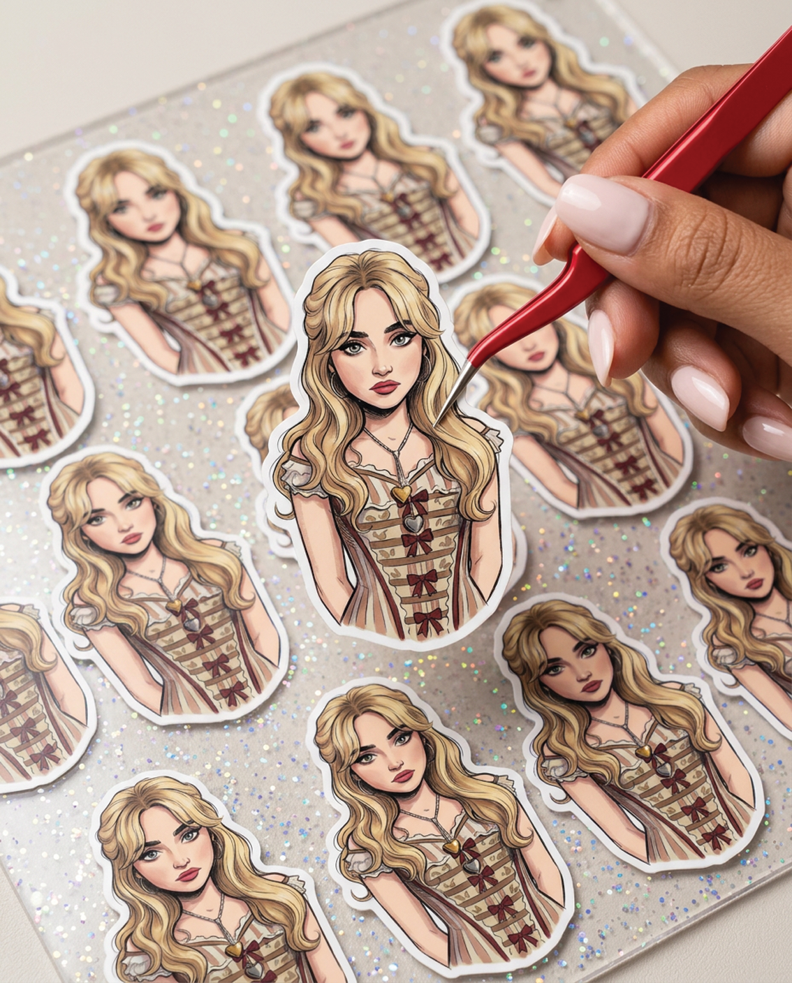 Sabrina Carpenter Because I liked a Boy Bodice Waterproof Sticker