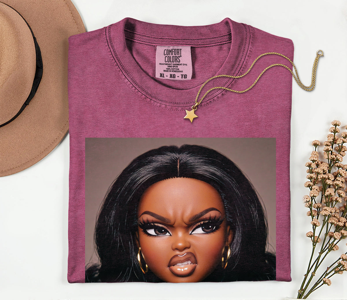 Sassy Doll Face Meme Comfort Colors Graphic Tee