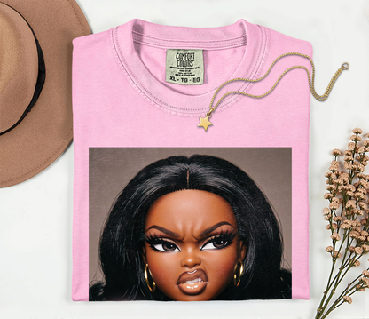 Sassy Doll Face Meme Comfort Colors Graphic Tee