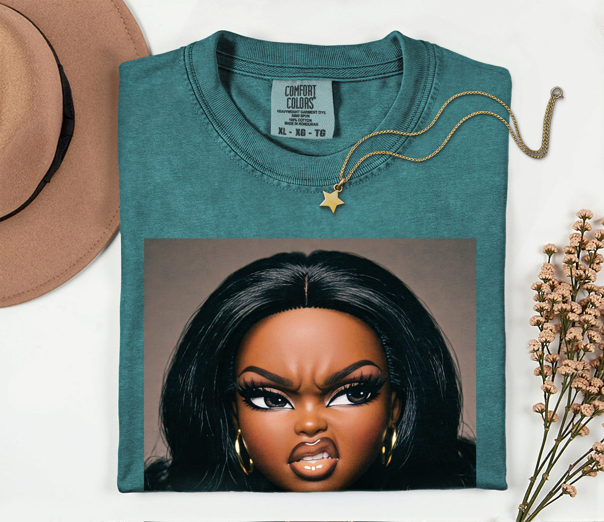 Sassy Doll Face Meme Comfort Colors Graphic Tee