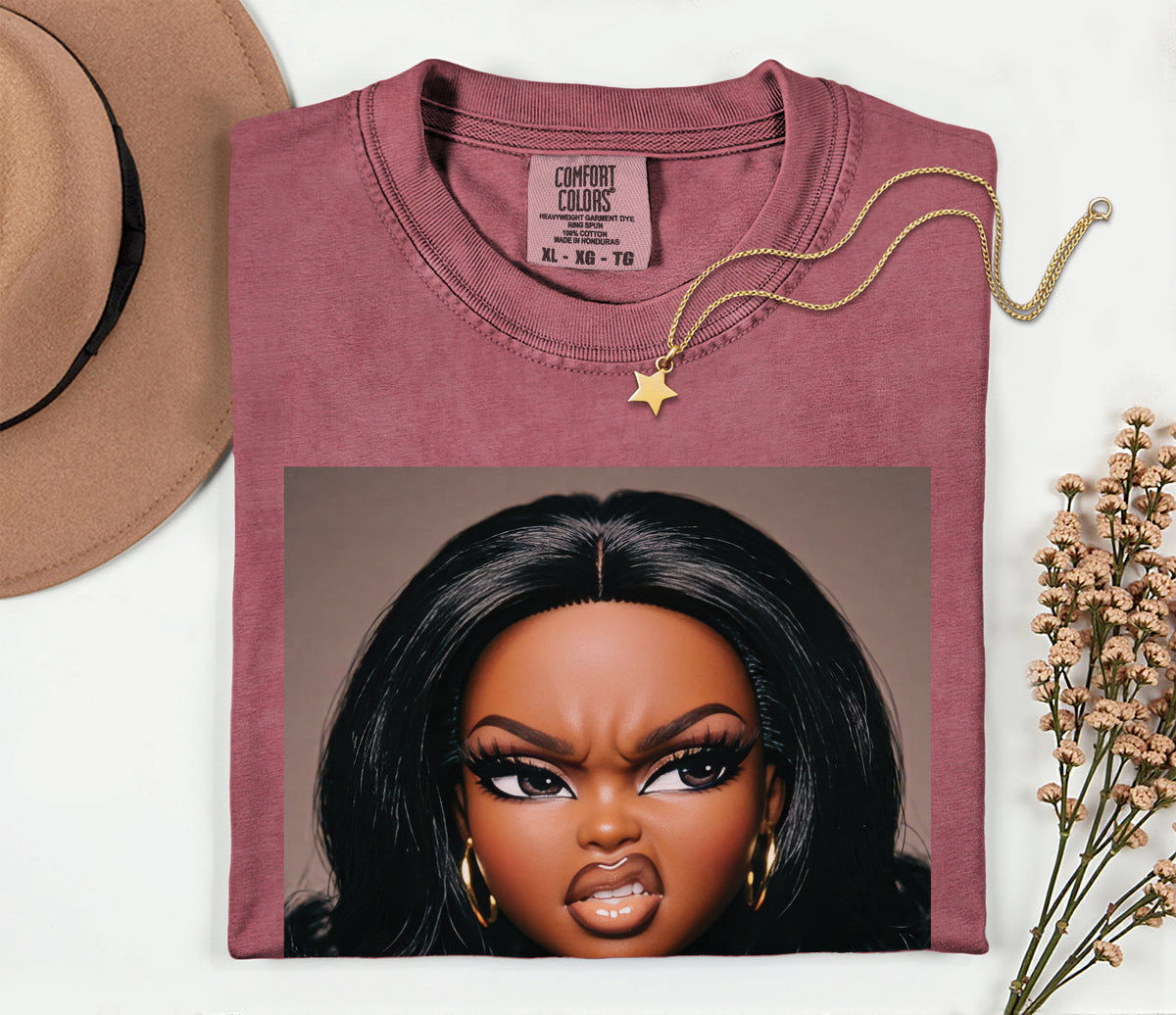 Sassy Doll Face Meme Comfort Colors Graphic Tee
