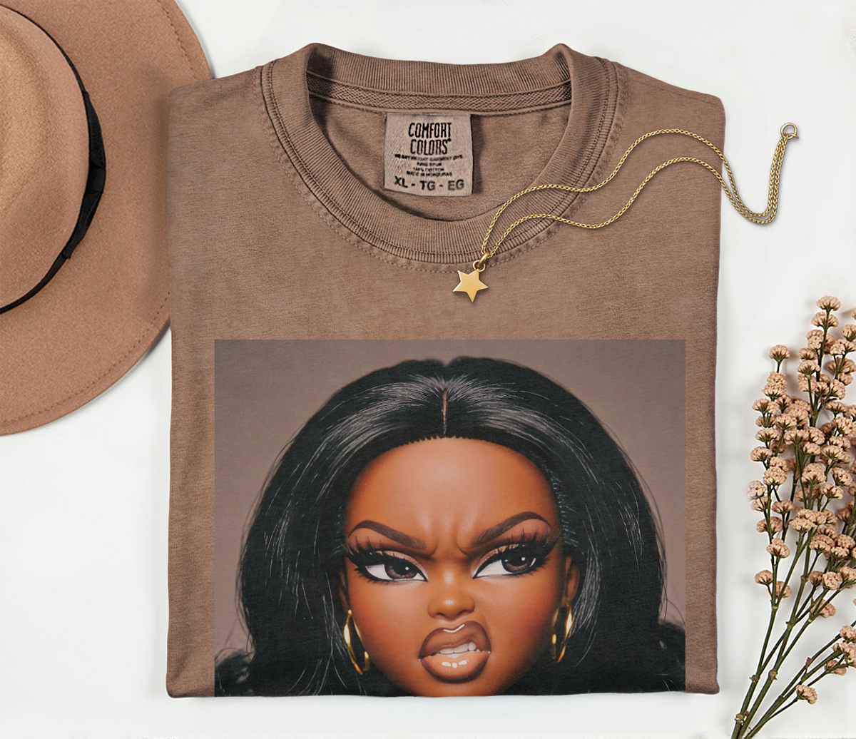 Sassy Doll Face Meme Comfort Colors Graphic Tee