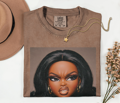 Sassy Doll Face Meme Comfort Colors Graphic Tee