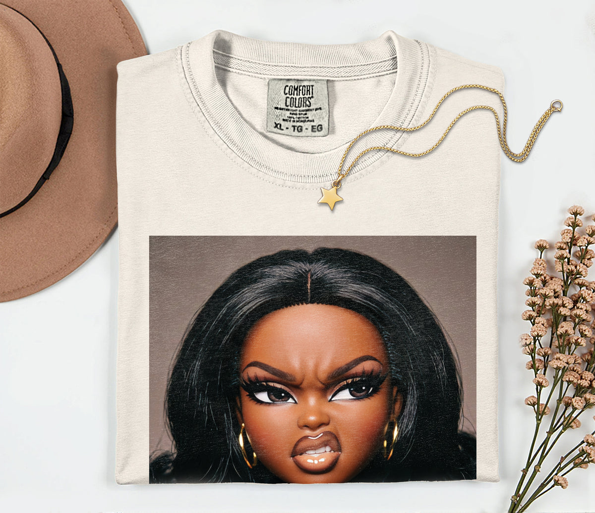 Sassy Doll Face Meme Comfort Colors Graphic Tee