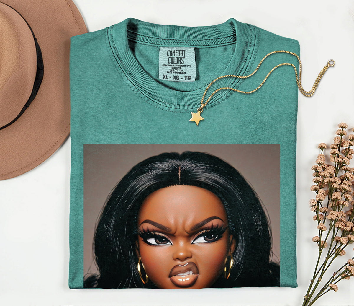 Sassy Doll Face Meme Comfort Colors Graphic Tee