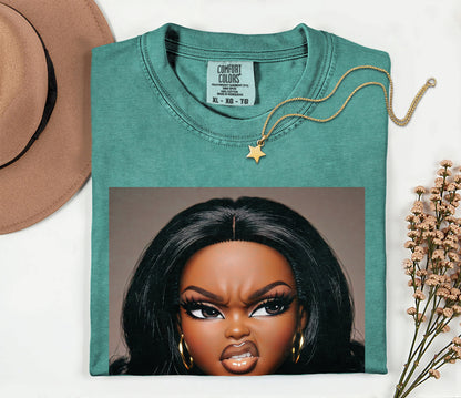 Sassy Doll Face Meme Comfort Colors Graphic Tee