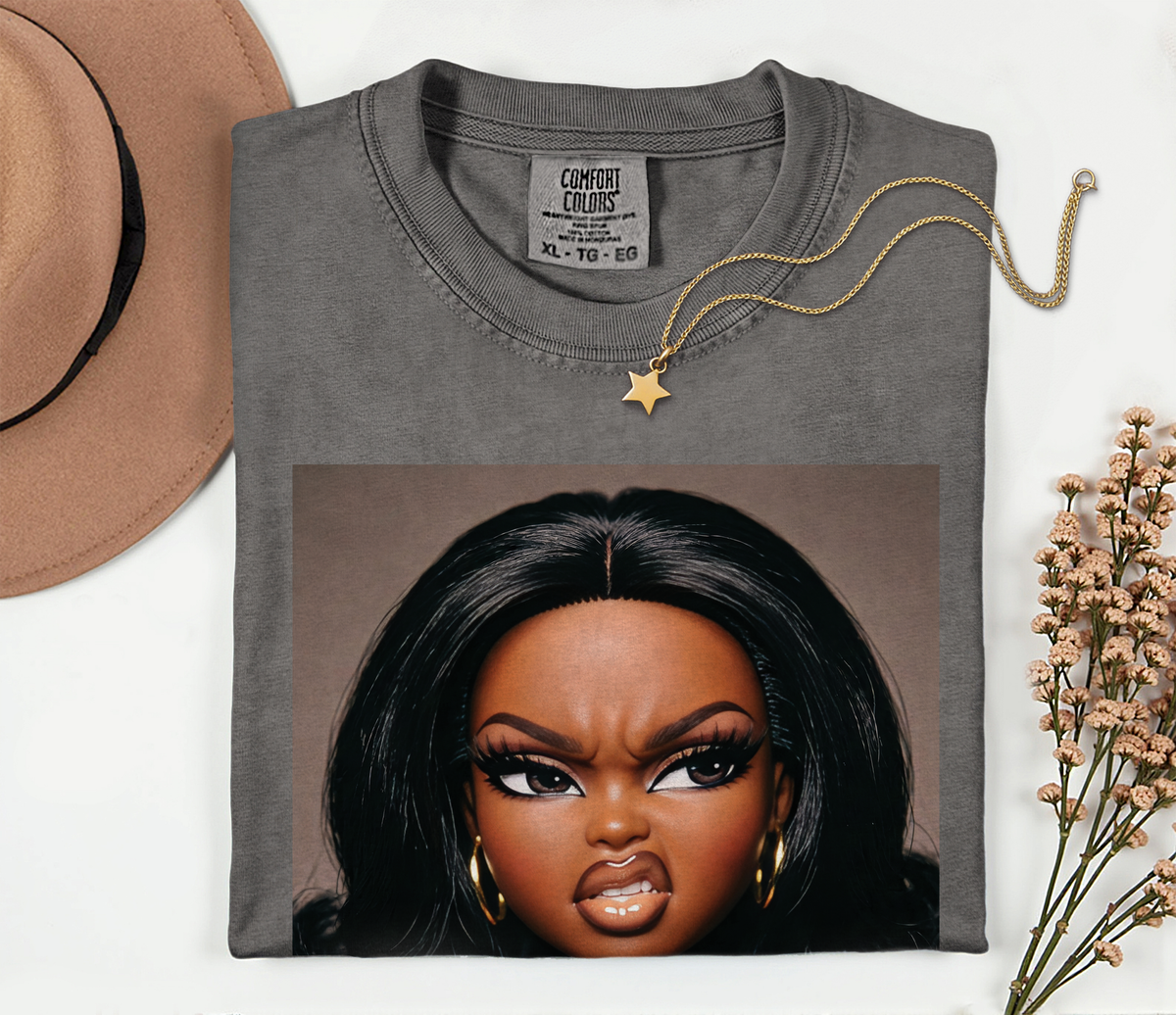 Sassy Doll Face Meme Comfort Colors Graphic Tee