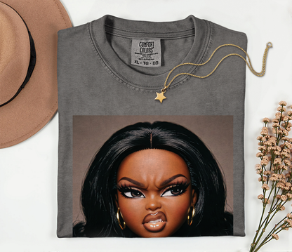Sassy Doll Face Meme Comfort Colors Graphic Tee