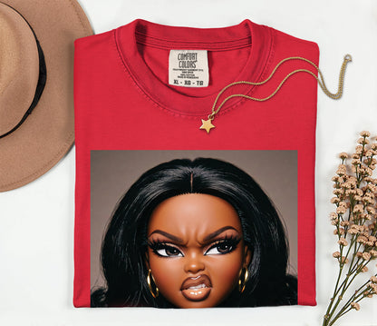 Sassy Doll Face Meme Comfort Colors Graphic Tee