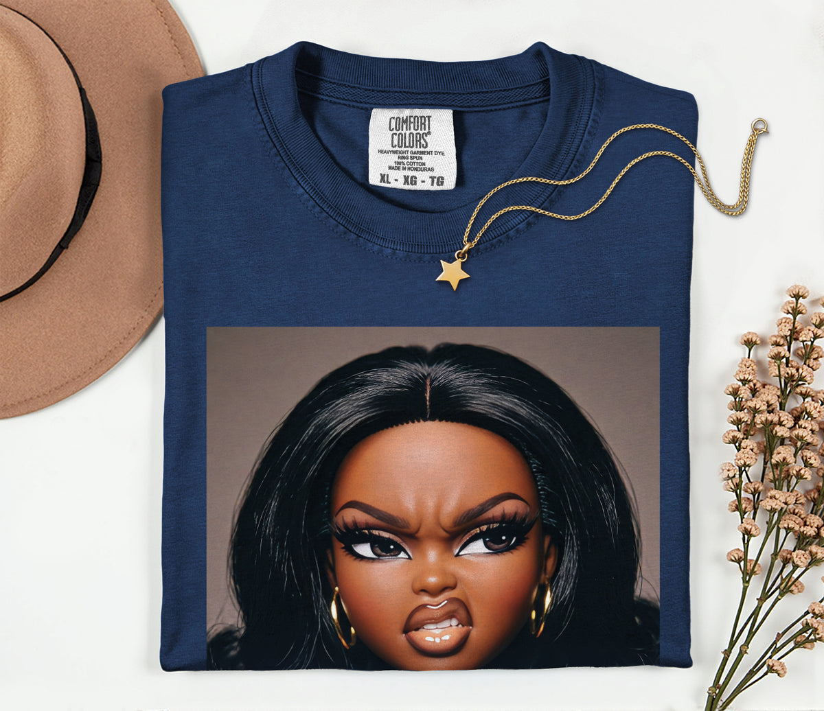 Sassy Doll Face Meme Comfort Colors Graphic Tee