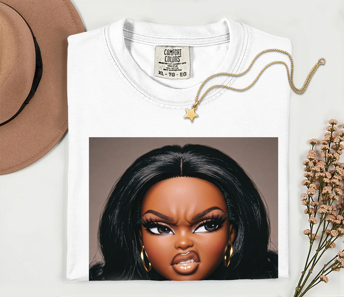 Sassy Doll Face Meme Comfort Colors Graphic Tee