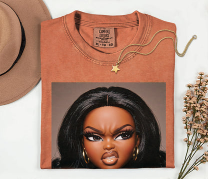Sassy Doll Face Meme Comfort Colors Graphic Tee