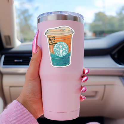 TS12 Showgirl Coffee Lover Era Sticker Sugary Bliss
