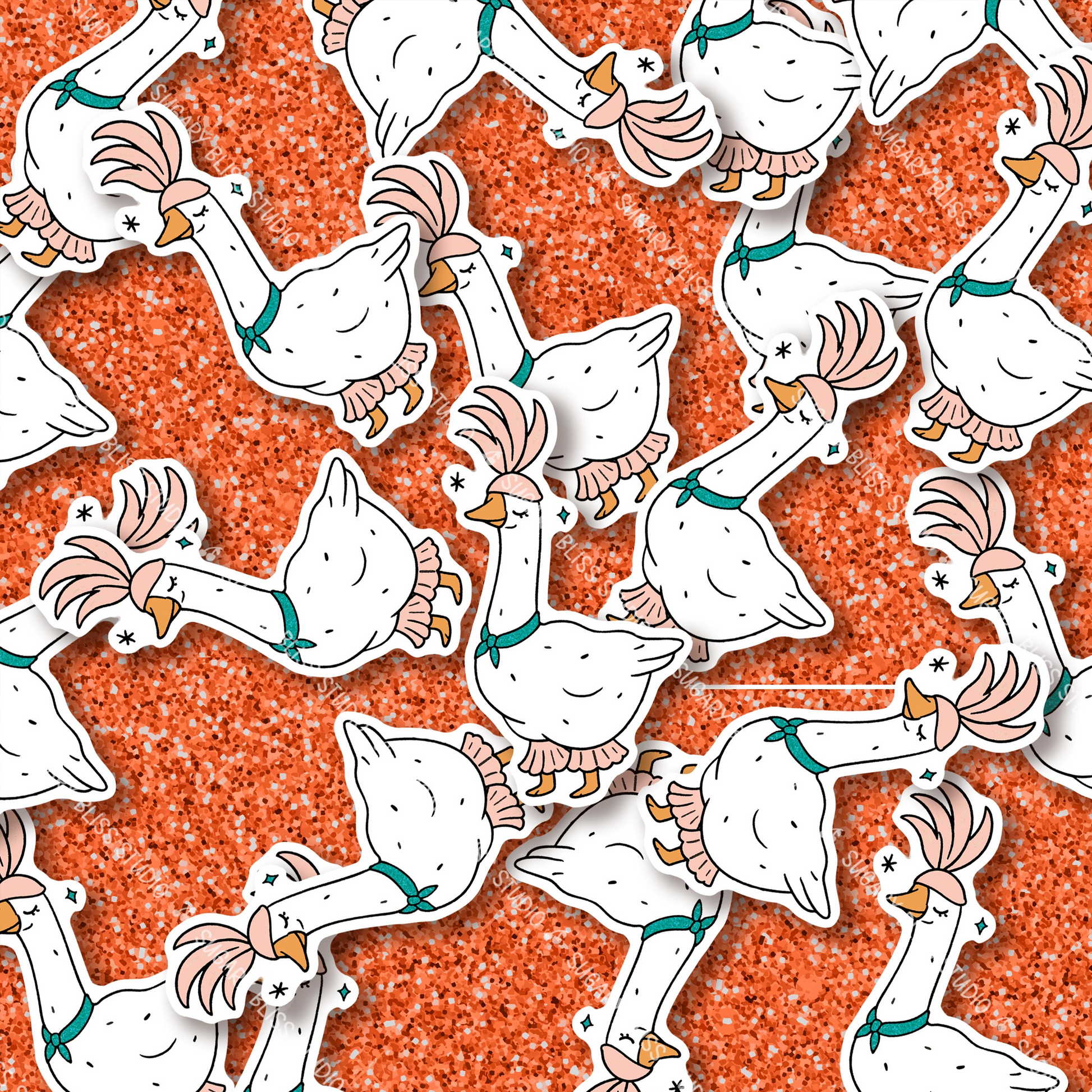 Cute Funny Silly Showgirl Goose Sugary Bliss