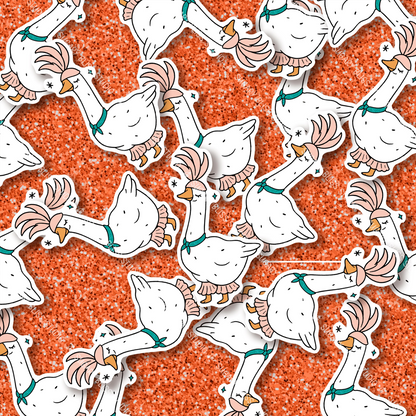 Cute Funny Silly Showgirl Goose Sugary Bliss