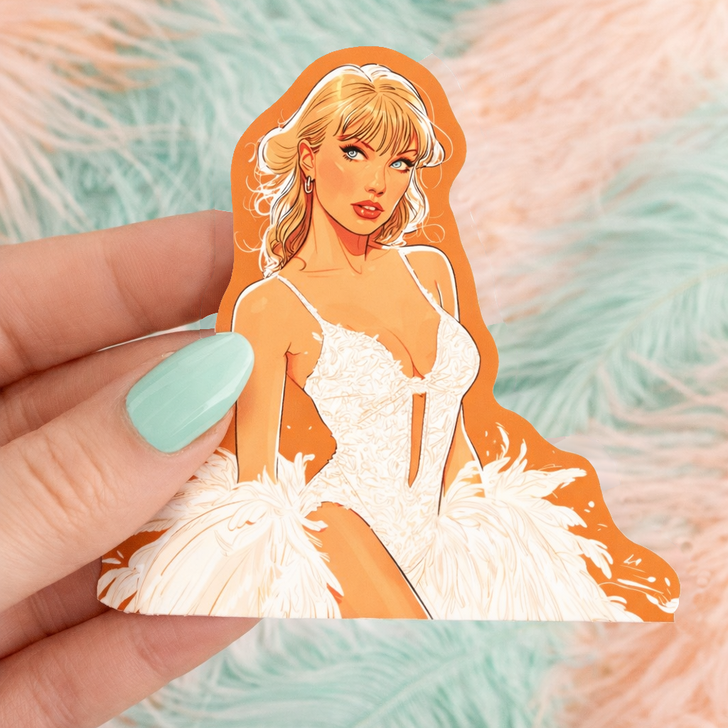 She's a Showgirl Swiftie Era Sticker Sugary Bliss