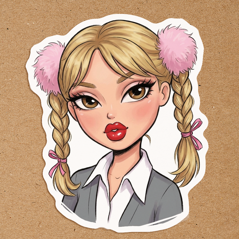 Britney One More Time Cutesy Waterproof Sticker