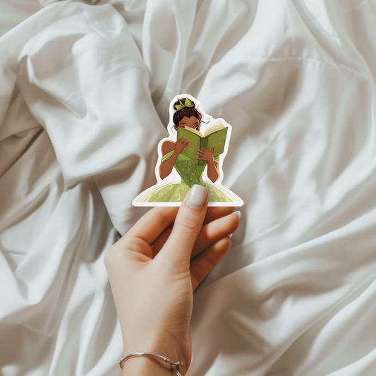 Black Princesses Read Too Sticker Sugary Bliss