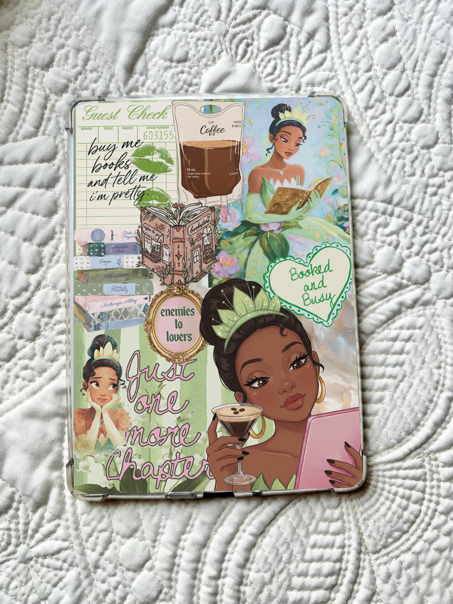 Printable Kindle Insert - Just One More Chapter Tiana I
