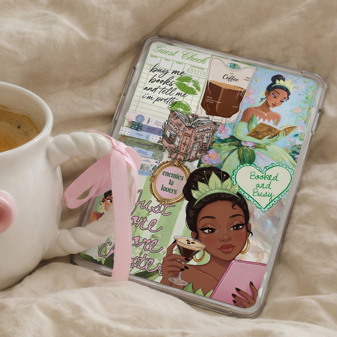 Printable Kindle Insert - Just One More Chapter Tiana I