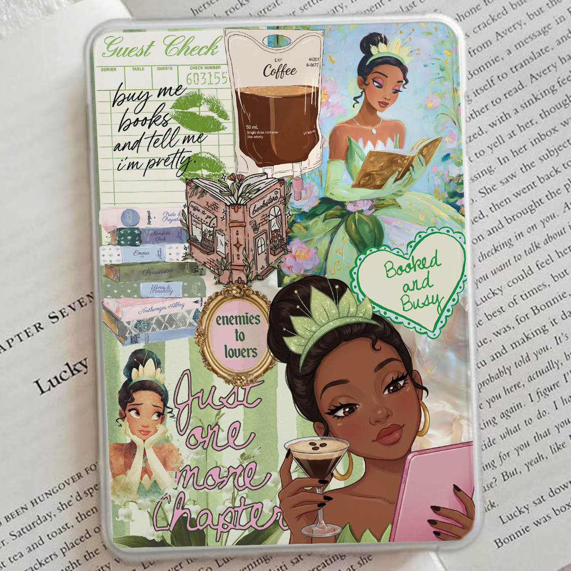 Printable Kindle Insert - Just One More Chapter Tiana I